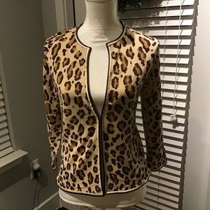 J.Crew leopard print cardigan